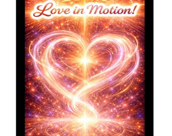 I AM Love in Motion PNG Sticker | Motivational Affirmation (Digital Download)