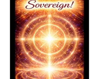 I AM Sovereign PNG Sticker | Motivational Affirmation (Digital Download)