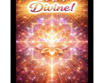 I AM Divine PNG Sticker | Motivational Affirmation (Digital Download)