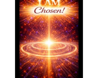 JE SUIS choisi autocollant PNG | Affirmation motivante (téléchargement numérique)