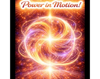 I AM Power In Motion PNG Sticker | Motivational Affirmation (Digital Download)