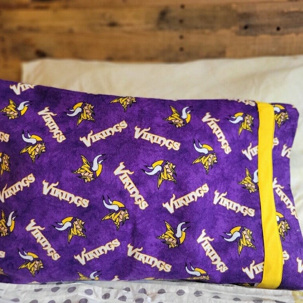 Minnesota Vikings Travel Size Children's Flannel Pillow Case Pillow Sold Separately