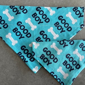Good Boy Over the Collar Pet Dog Bandana Scarf