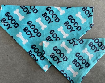 Good Boy Over the Collar Pet Dog Bandana Scarf