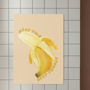 Deep Talk Poster Wall Art, fun wall art, room wall decor, digital download prints, large printable art, downloadable prints