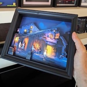 Monkey Island Scumm Bar NEUE Version 3D Schattenbox