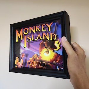 Monkey Island LeChuck&#39;s Revenge 3D Shadow Box