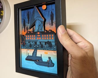 Silent Hill 2 3D diorama 15x20cm