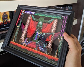 Pixel Frames Castlevania Scylla Boss Fight – Shadow Box 9x9 – Artwork Ufficiale