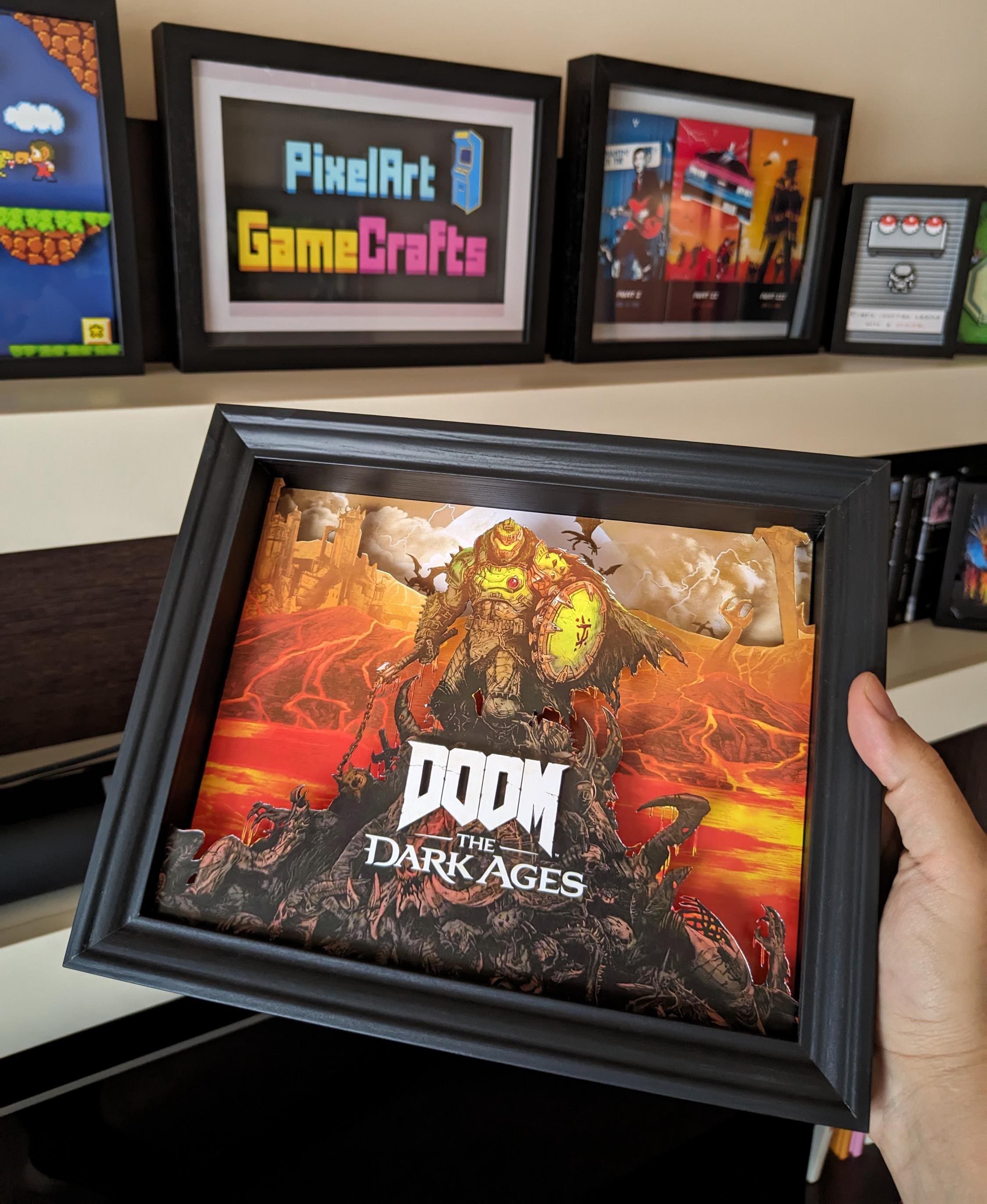 Doom the Dark Ages 3D Shadow Box - Etsy