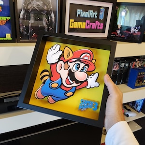 Super Mario Bros 3 portrait  3D Shadow Box
