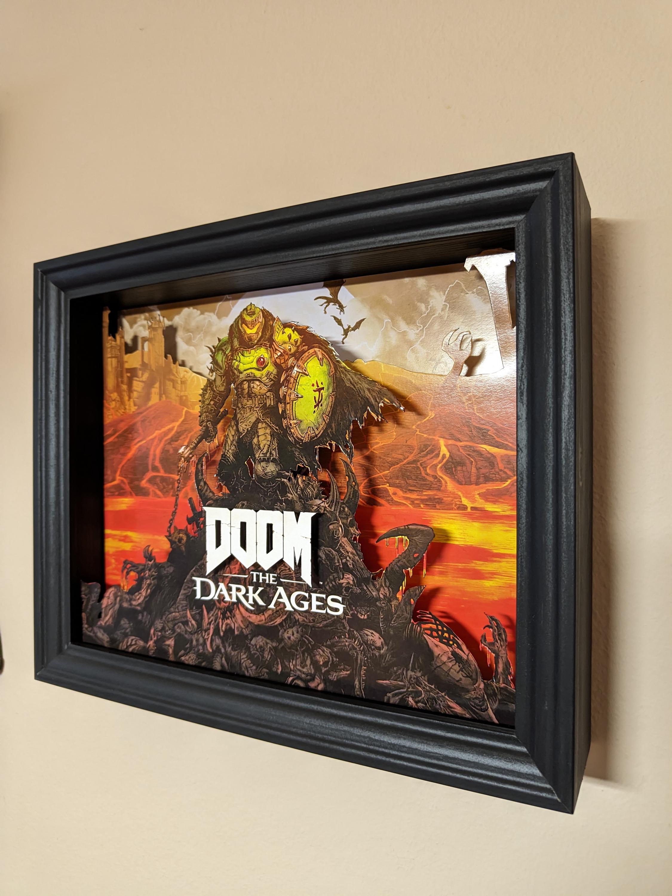 Doom the Dark Ages 3D Shadow Box - Etsy