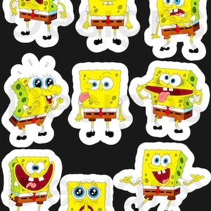 Yellow Sponge Stickers | Decor, Crafting & Scrapbooking, Fun Printable Designs
