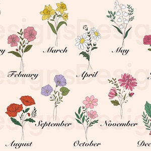 Birth Month Stickers | Decor, Crafting & Scrapbooking, Fun Printable Designs