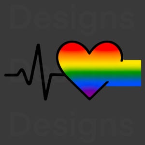 Pride Heart Stickers | Decor, Crafting & Scrapbooking, Fun Printable Designs