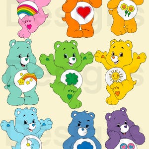 Caring Bear Stickers | Decor, Crafting & Scrapbooking, Fun Printable Designs