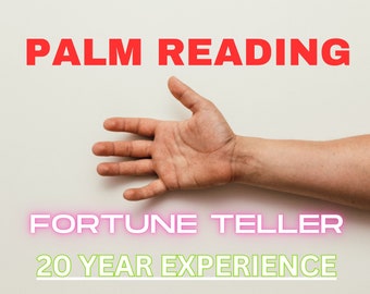 Palm Reading - Palmistry For Everybody - Delivered Same day - Detailed Advance Fortune Telling - Full Psychic Future Teller With Tarot Cards