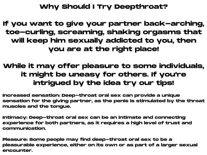 How to Deepthroat Like A Pro No Gag Reflex Guide for Women, Femboy, Sissy, Gay Become Throatgoat