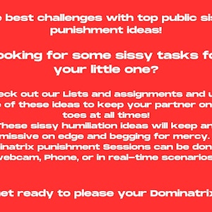 30 Public Sissy Humiliating Tasks - Guide for Sissies - Femdom