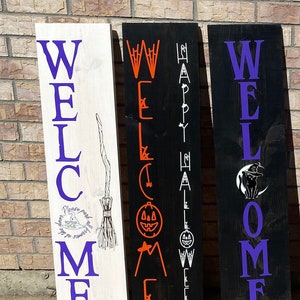 Welcome Porch Leaner/FALL/Halloween