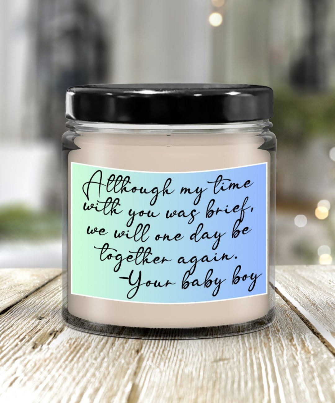 Memorial Gifts for Loss of Newborn Baby Boy Candle Etsy