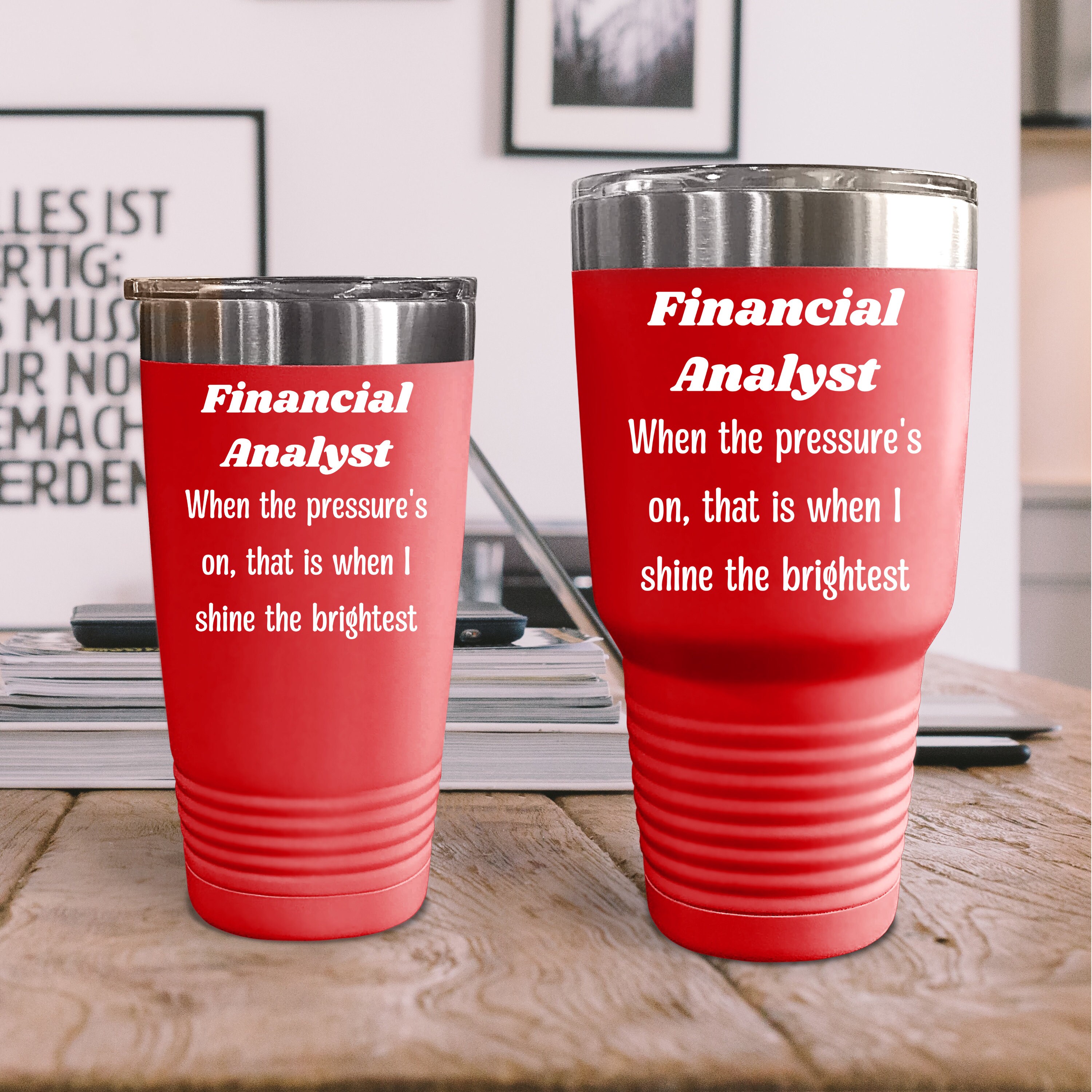 Financial Analyst Tumbler, Financial Analyst Appreciation, Financial