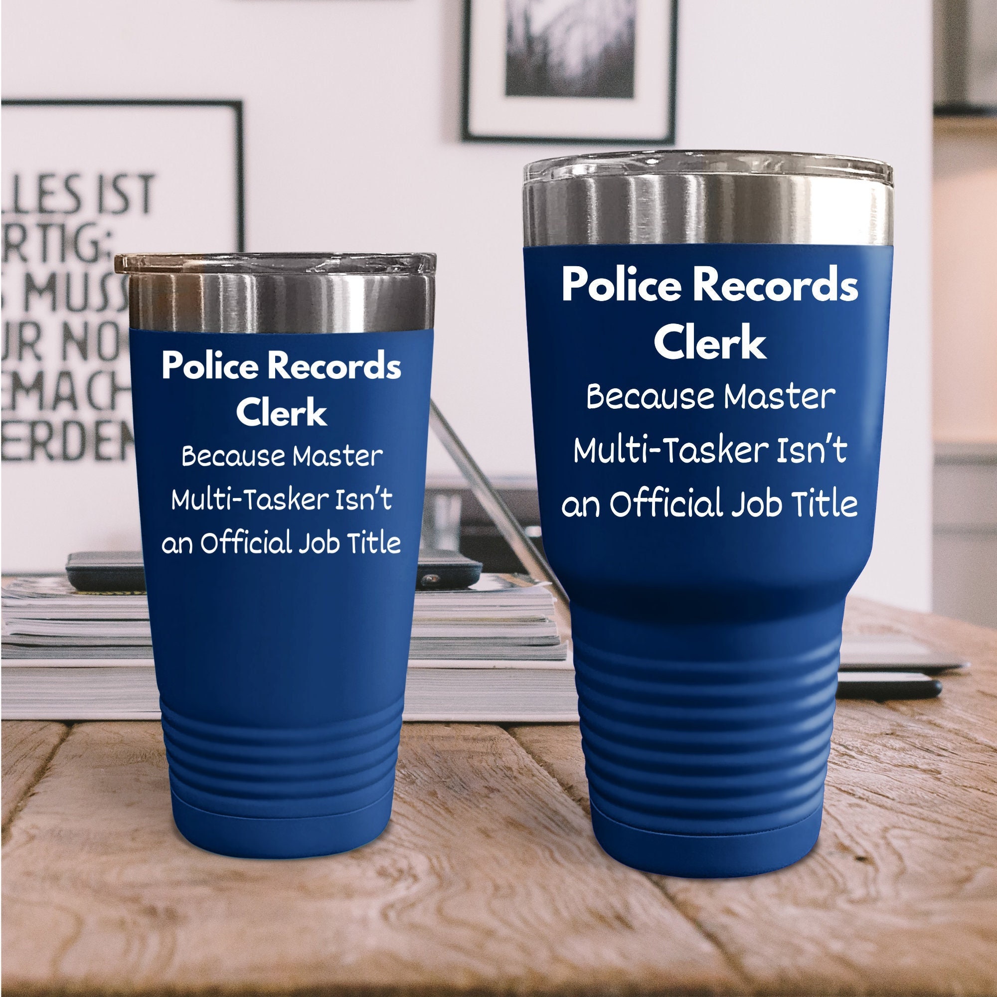 Police Records Clerk Tumbler, Police Records Clerk Gifts, Police