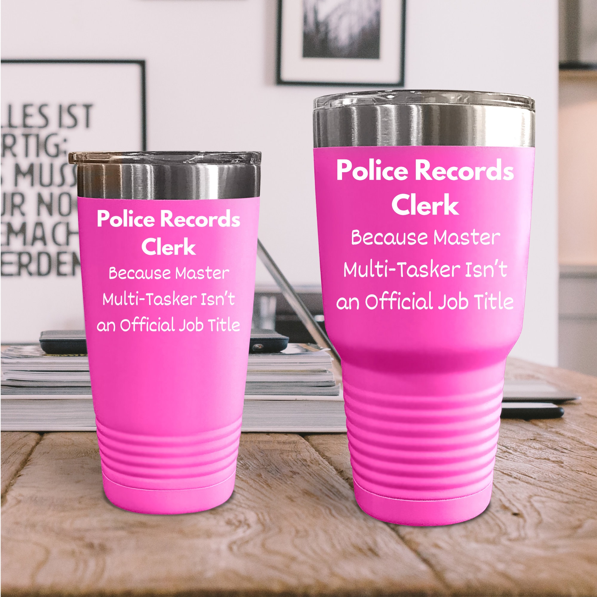 Police Records Clerk Tumbler, Police Records Clerk Gifts, Police