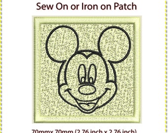 Mickey Mouse Patch - Sew On or Iron On (2.5 inches)