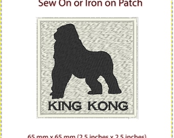 King Kong Patch: Sew On or Iron On (65 mm)