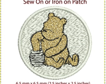 Winnie the Pooh Patch: Sew On or Iron On (2.5 inches)