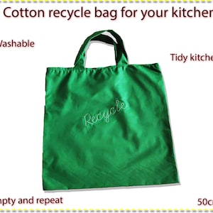 Recycle bag for you kitchen. washable. Kitchen tidy.