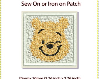 Winnie the Pooh Patch: Sew On or Iron On (2.5 inches)