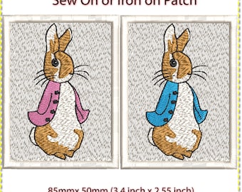 Peter Rabbit Flopsy Iron-On Patch (85 mm x 50 mm)