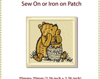 Winnie the Pooh Patch: Sew On or Iron On (2.5 inches)