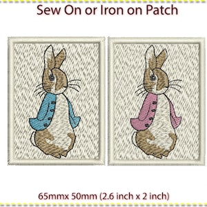 Peter Rabbit Flopsy Iron-On Patch (2.6 x 2 inches)