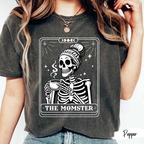 The Momster Funny Shirt Mama Shirt Gifted for Mom Coffee Momster Shirt Momster Shirt Funny Mom Shirt New Mom Gift