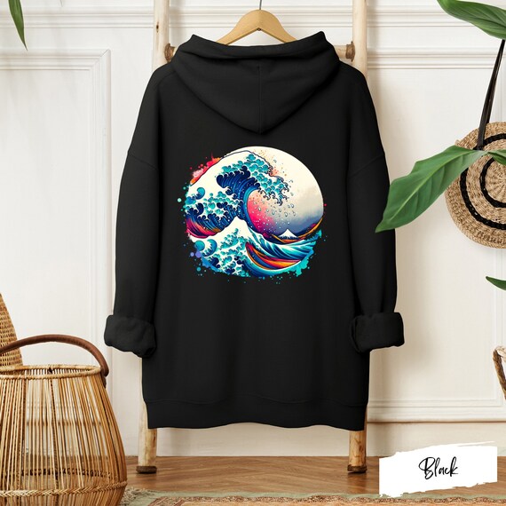 Japanese Wave Ocean Hoodie Japan Hoodie Japan Streetwear Japanese Hoodie Aesthetic Hoodie Harajuku Hoodie Unisex Hoodie Trendy Hoodie Etsy
