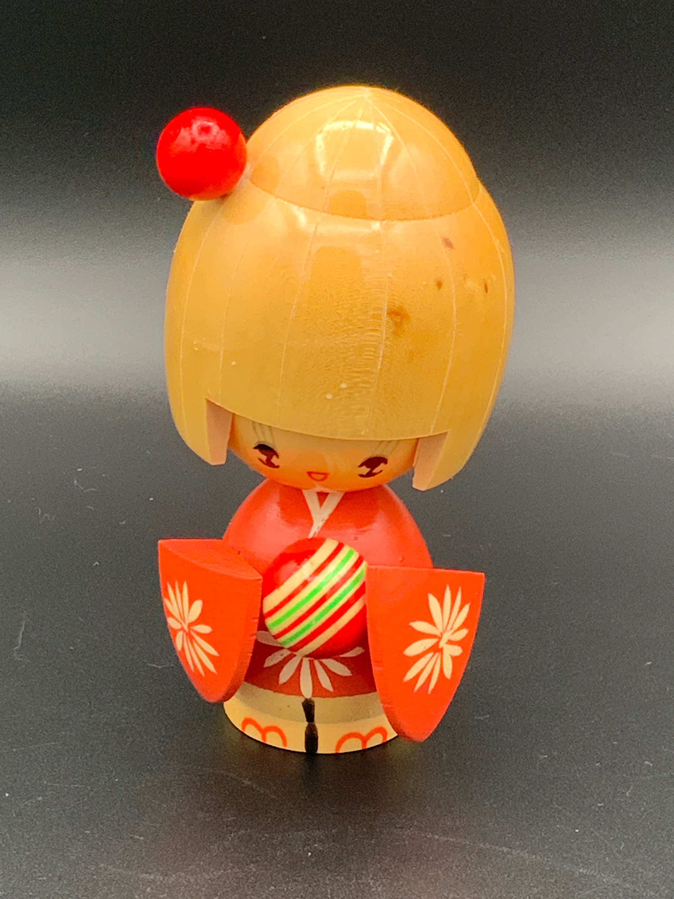 故人多加志作内閣総理大臣賞受賞 木製こけし 3体セット