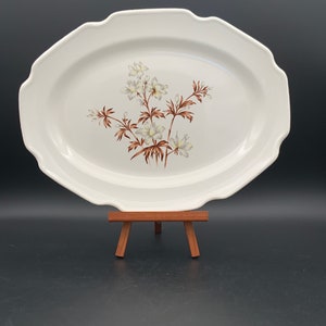 Antique Decorative China Serving Platter, Vintage Serving Dish, Collectible China Plate, Home Decor, Shabby Chic Kitchenware
