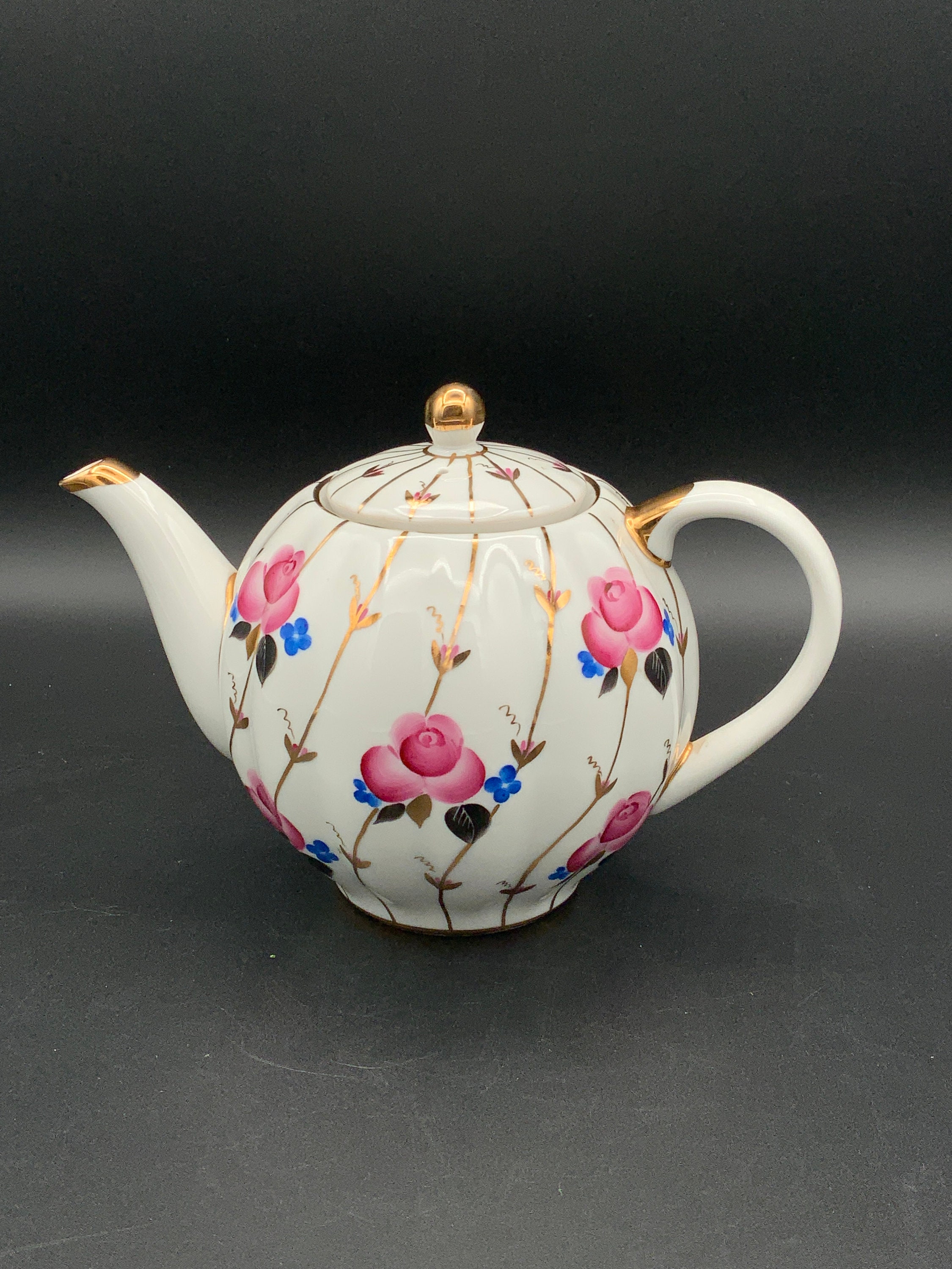 今週の新着アイテム With Teapot Russian Decorated Hand St. 1744 Petersburg コレクション