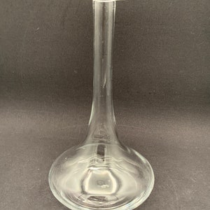 Tall Clear Glass Vase, Home Decor Vase, Centerpiece Vase, Wedding Decor, Minimalist Vase, Flower Vase, Gift For Her