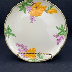 Vintage franciscaner California Poppy dinerbord: retro keukendecor