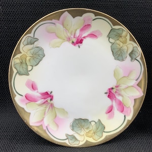 Royal Rudolstadt Prussia Plate, Antique Dinnerware, Collectible Plate, German Porcelain, Vintage Home Decor