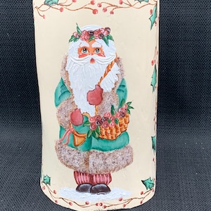 Wooden Santa Figurine, Christmas Decor, Handmade Santa Statue, Holiday Display, Festive Santa Ornament