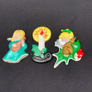 Adornos vintage pintados a mano: decoración retro para árbol de Navidad de los años 70