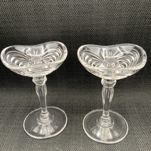 Art Deco Crystal Candlestick Holders - Elegant Table Decor (Set of 2)
