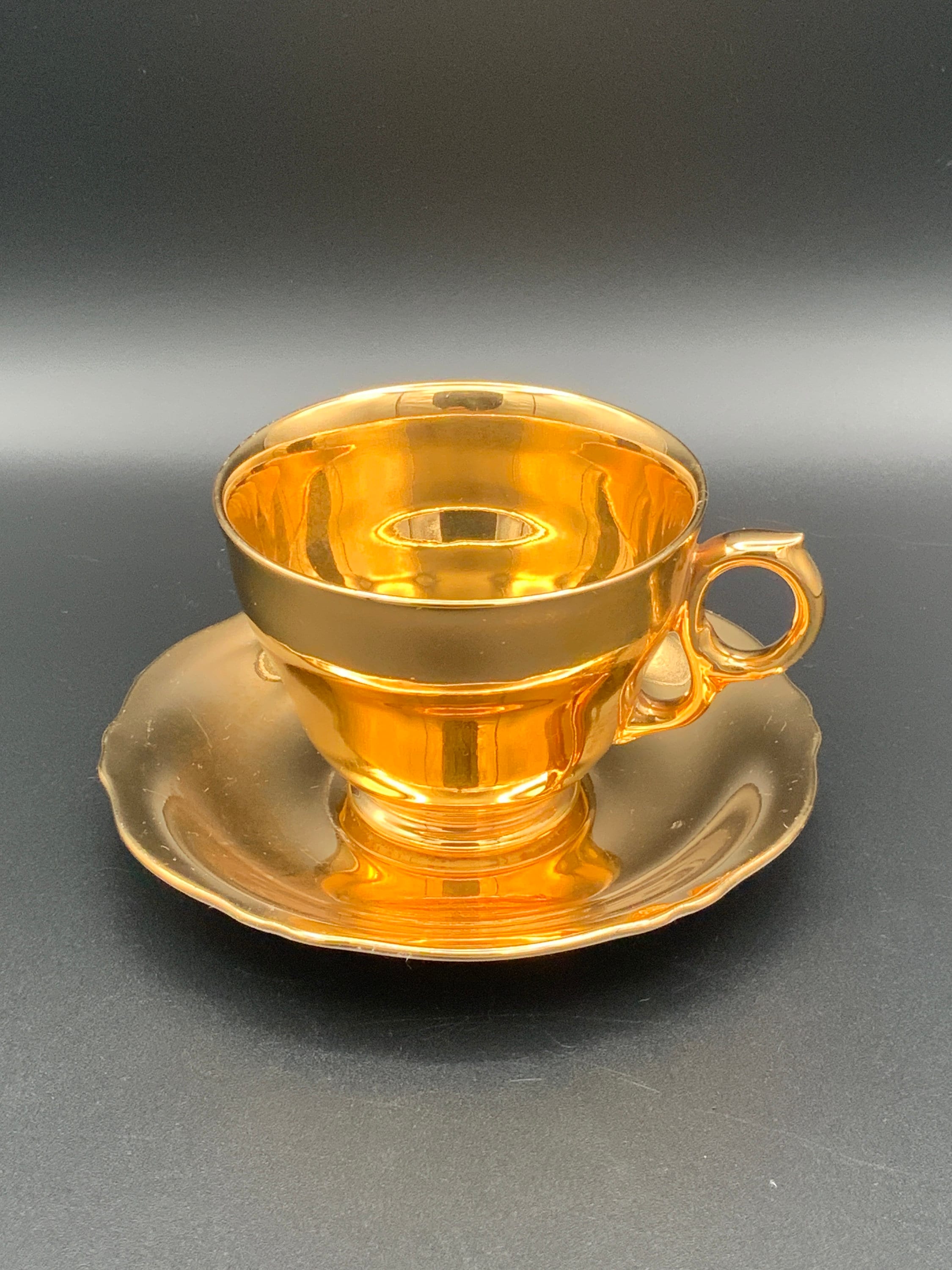 金*ン様 ヴィンテージ ピューター　ピッチャー&カップ＆トレー　総重量969g Royal Winton Golden Age Teacup Saucer ,vintage Tableware, Shabby