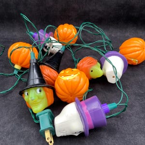 ビンテージ エイボン 点滅ハロウィンライト – ブロー成形プラスチック – トリックオアトリートデコレーション – レトロなホリデー