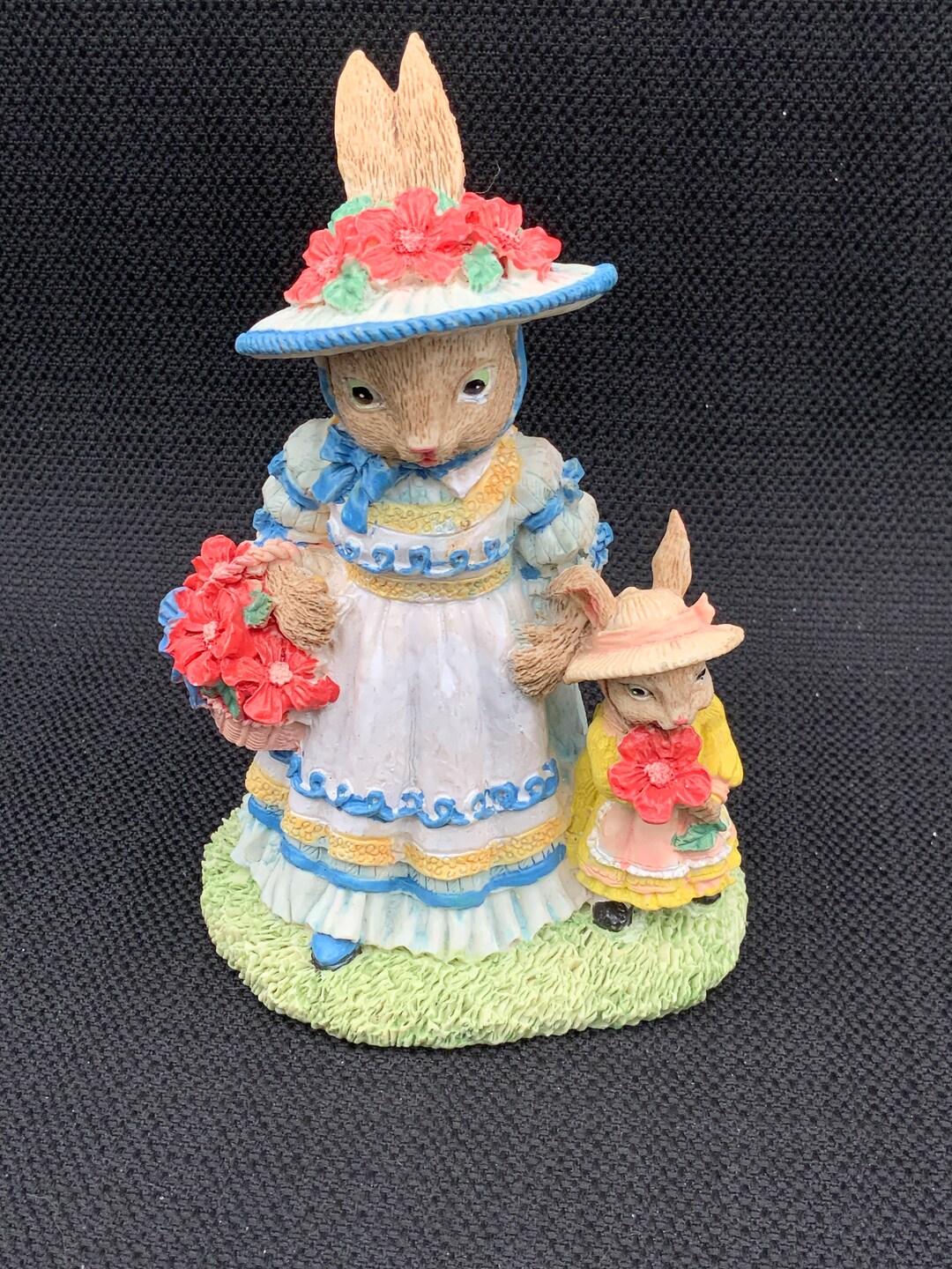 Ceramic Bunny Figurine the Victorian Collection, Rabbit Sculpture ...